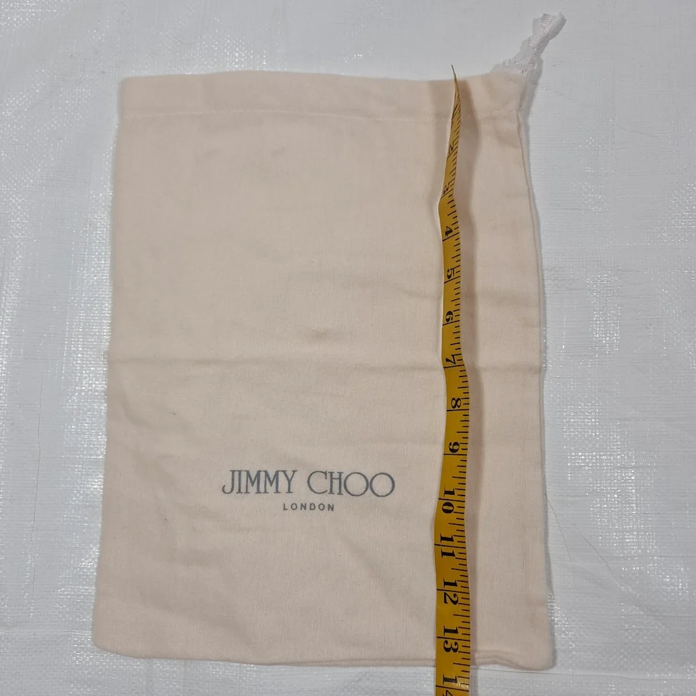 Jimmy Choo Peach Dust Cover Drawstring Pouch Bag